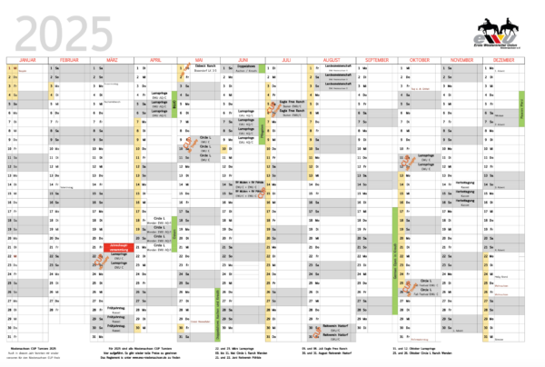 Turnierkalender 2025